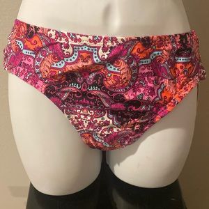 Kenneth Cole Reaction Paisley Bikini Bottoms XL New